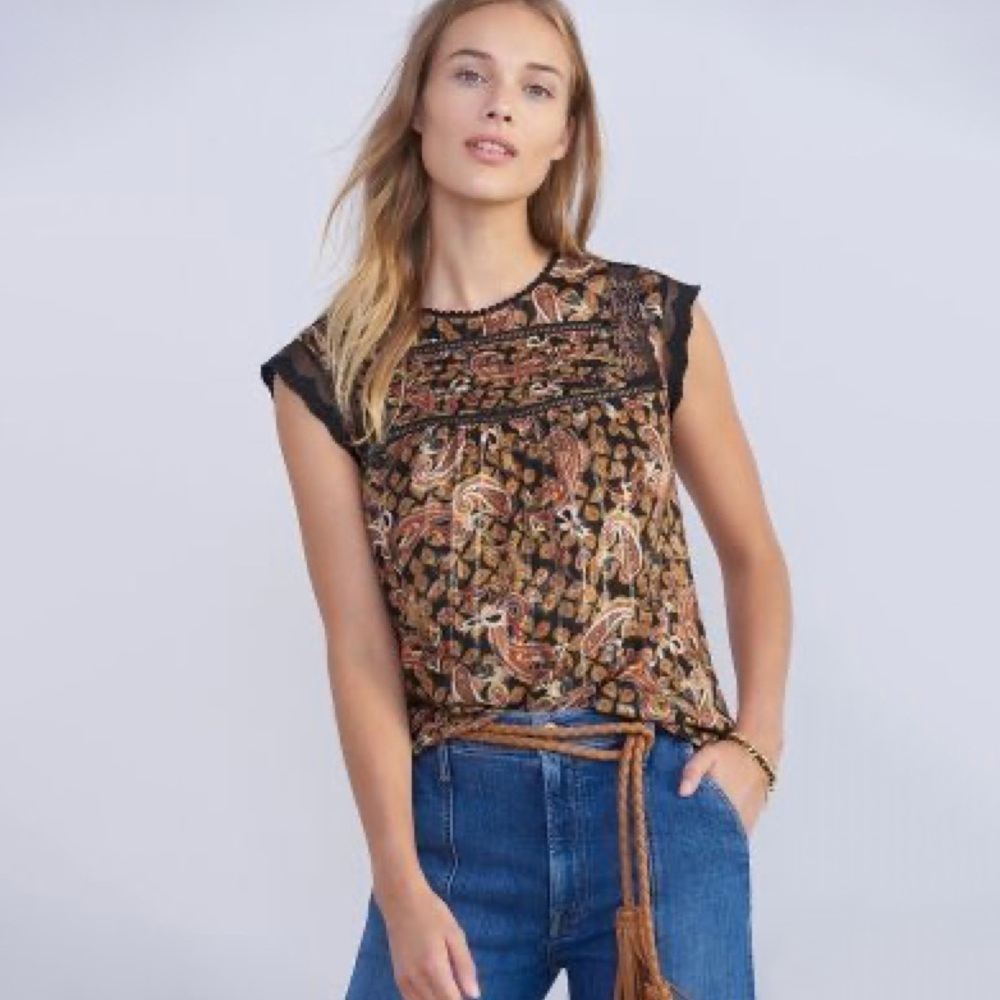 NWT Anthro Daniel Rainn Stephine Pintucked Blouse